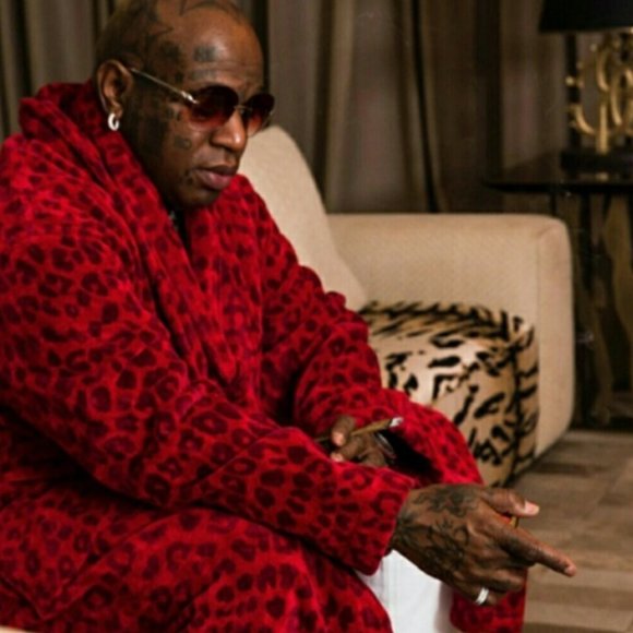 Roberto Cavalier Unisex Zebra Shawl Bathrobe Red Size XXL - Picture 2 of 15